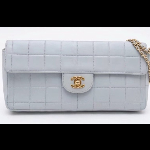 CHANEL Handbags - ISO CHANEL Light Gray or Black Chocolate Bar with Gold CC Hardware
